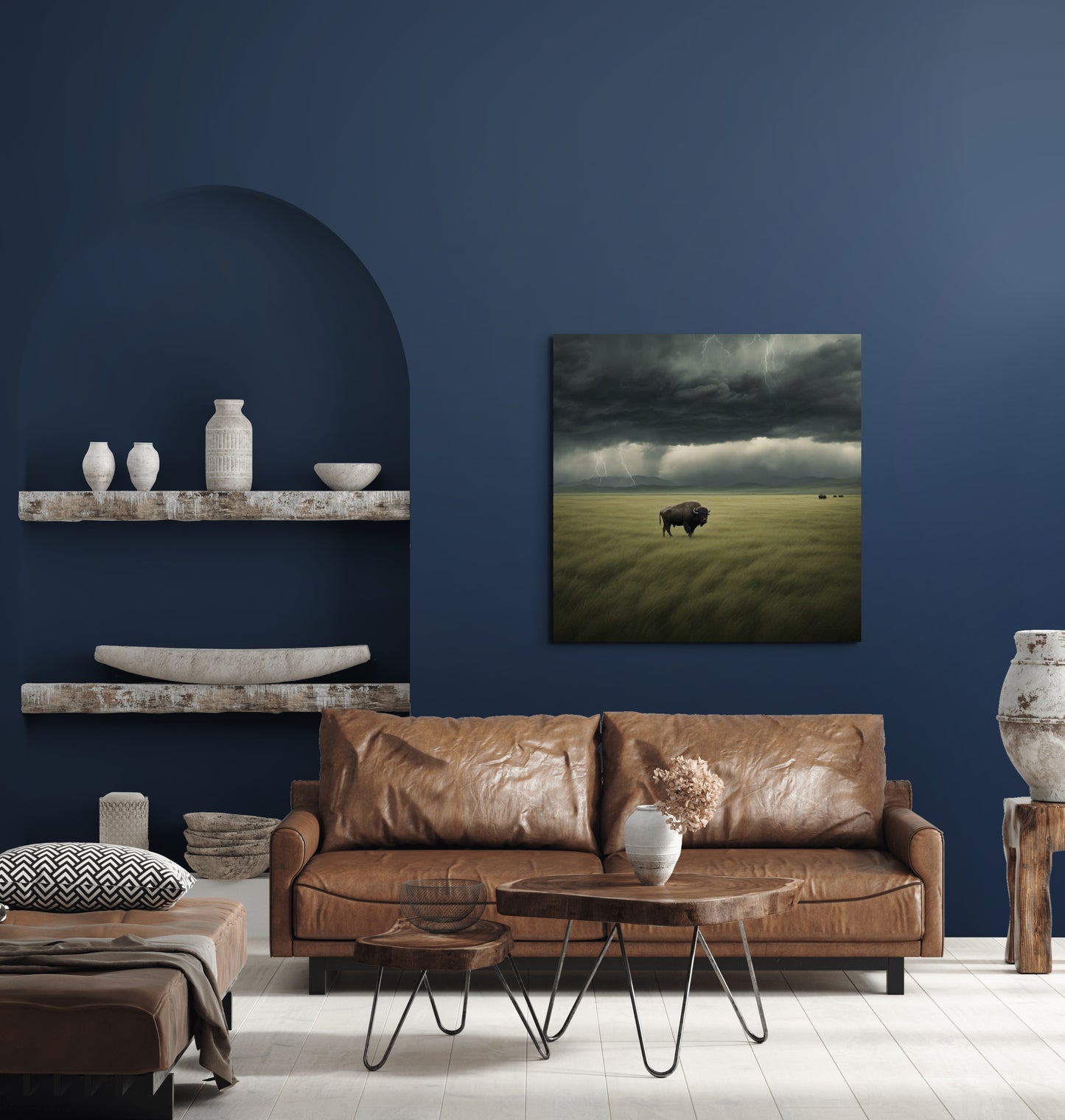 Lone Buffalo - Canvas