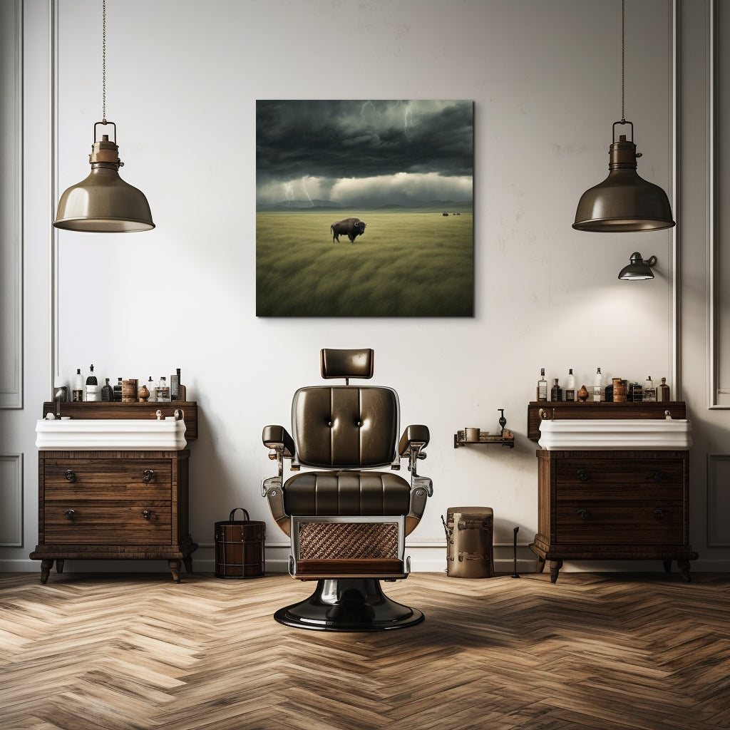 Lone Buffalo - Canvas