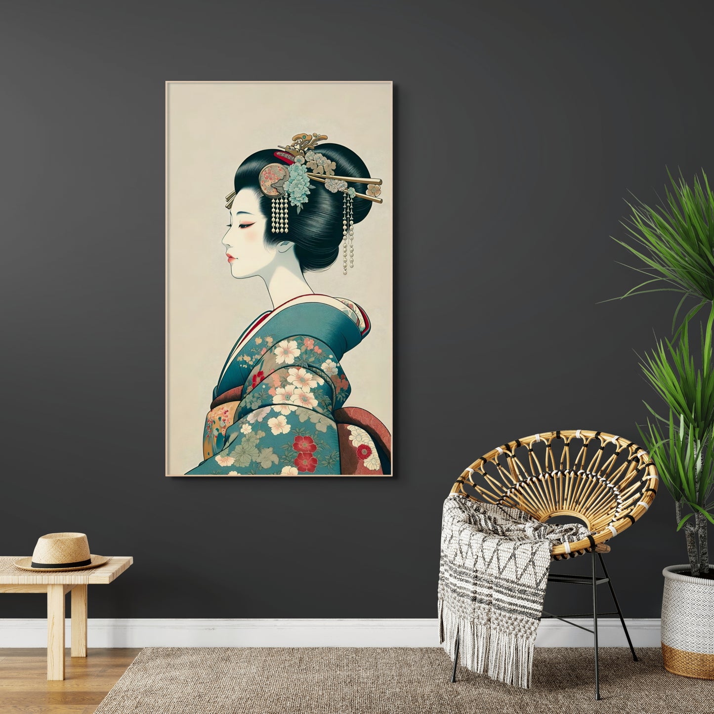 Geisha (芸者) - Canvas